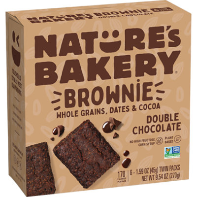 Nature's Bakery Double Chocolate Brownie - 9.54 Oz - Image 2