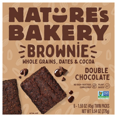 Nature's Bakery Double Chocolate Brownie - 9.54 Oz - Image 1