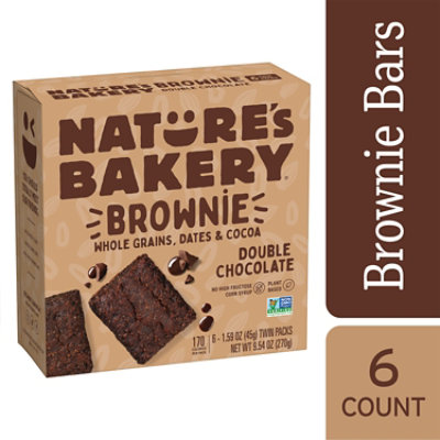Nature's Bakery Double Chocolate Brownie - 9.54 Oz - Image 2