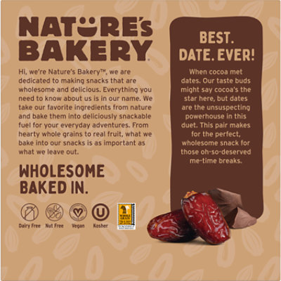 Nature's Bakery Double Chocolate Brownie - 9.54 Oz - Image 3