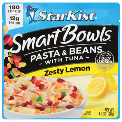 StarKist Smart Bowls Zesty Lemon Pasta & Beans With Tuna - 4.5 Oz - Image 2