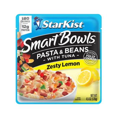 StarKist Smart Bowls Zesty Lemon Pasta & Beans With Tuna - 4.5 Oz - Image 1