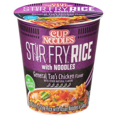 Nissin Cup Noodles Stir Fry Rice With Noodles General Tso's Chicken Flavor - 2.68 Oz - Image 3