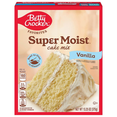 Betty Crocker Supermoist White Cake Mix Oz starmarket