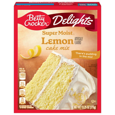 Betty Crocker Delights Super Moist Lemon Cake Mix - 13.25 Oz - Image 1
