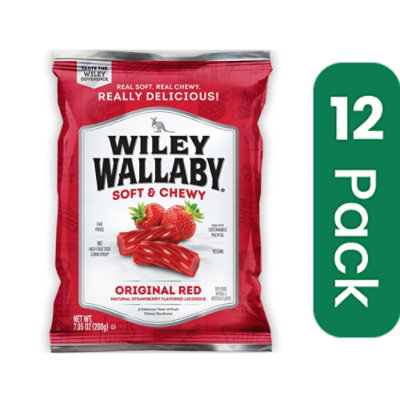Wiley Wallaby Red Aussie Licorice Candy - 7.05 Ounce (Pack of 12) - Image 1