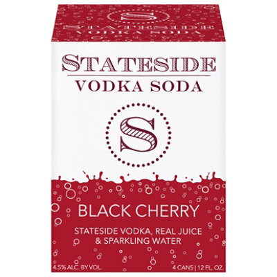 Stateside Black Cherry Vodka Soda - 4-11.2 Fl. Oz. - Image 2