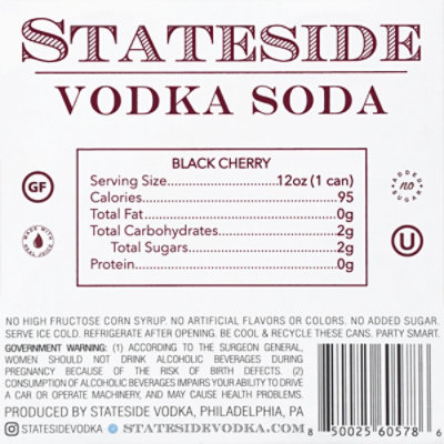 Stateside Black Cherry Vodka Soda - 4-11.2 Fl. Oz. - Image 4