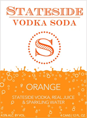 Stateside Orange Vodka Soda - 4-11.2 Fl. Oz. - Image 4