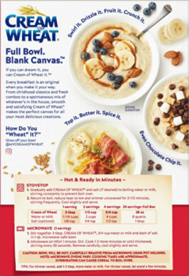 Krafts Cream of Wheat Hot Wheat Cereal - Quick - 12 Packs Total (28 oz Per Pack) - Image 2