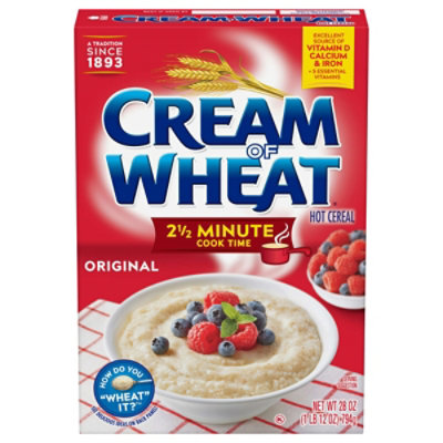 Krafts Cream of Wheat Hot Wheat Cereal - Quick - 12 Packs Total (28 oz Per Pack) - Image 1