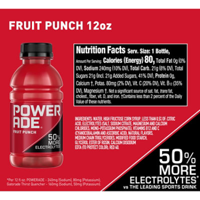 POWERADE Fruit Punch - 8-12 Fl. Oz. - Image 5