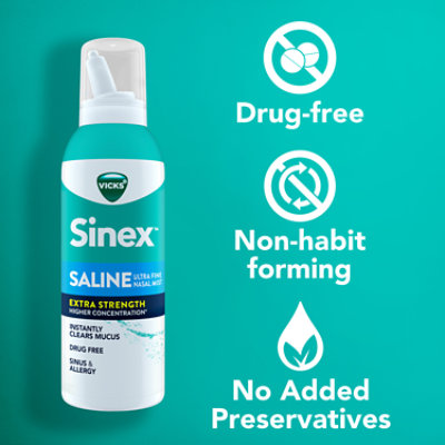 Vicks Sinex Extra Strength Saline Spray - 5 Fl. Oz. - Image 4
