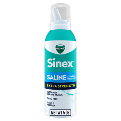 Vicks Sinex Saline Ultra Fine Nasal Mist Drug Free - 5 Oz - tomthumb