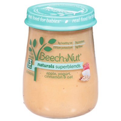 Beech-nut Naturals Superblends Baby Food Apple Yogurt Cinnamon & Oat - 4 Oz - Image 3