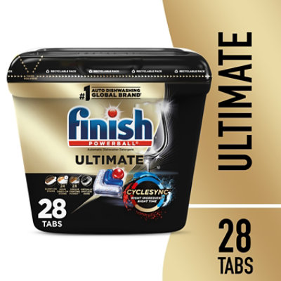 Finish Ultimate Dishwasher Detergent - 28 Count - Image 1