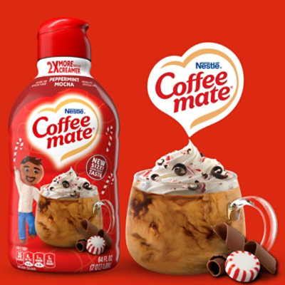Coffee mate Peppermint Mocha Liquid Creamer Bottle - 64 Fl. Oz. - Image 1