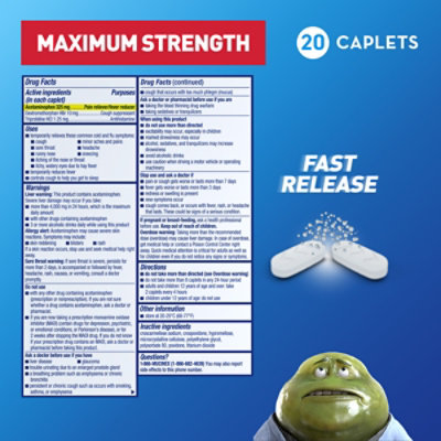 Mucinex Nightshift Cold & Flu Maximum Strength Nighttime Relief Caplets - 20 Count - Image 5