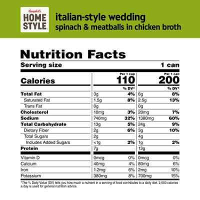 Campbell's Homestyle Italian-Style Wedding Soup - 16.1 Oz - Image 2