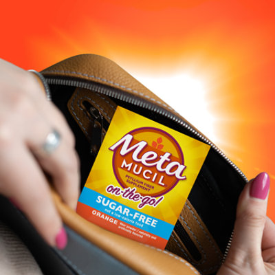 Metamucil On The Go Psyllium Husk Fiber Supplement 4 In 1 Fiber For Digestive Health Sugar Free - 30 Count - Image 7