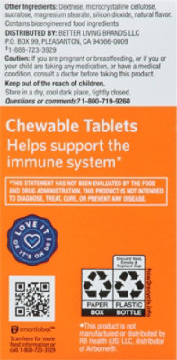 Signature Select/Care Dietary Supplement Chewable Immune System Support Citrus Tabs - 32 Count - Image 5