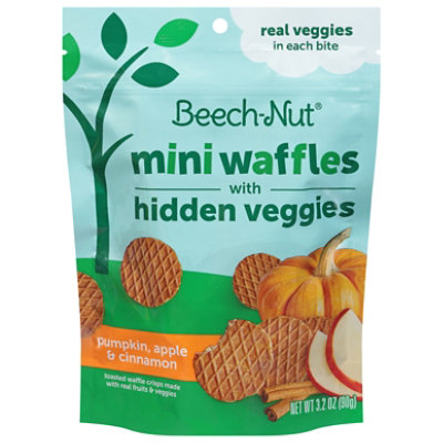 Beech-nut Mini Waffles With Hidden Veggies Pumpkin Apple Cinnamon - 3.2 Oz - Image 3