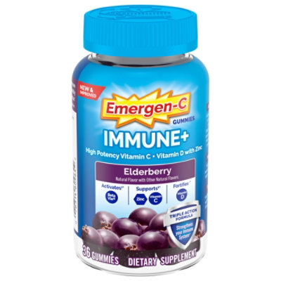 Emergen C Immune Plus Chewable Gummy 1x3 - 36 Count - Image 1