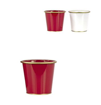 Overjoyed Boutique Design Gold Rim Small Planter - Each - Image 1