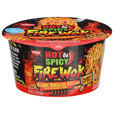 Nissin Hot And Spicy Fire Wok Volcanic Mongolian Beef - 4.37 Oz - Image 3