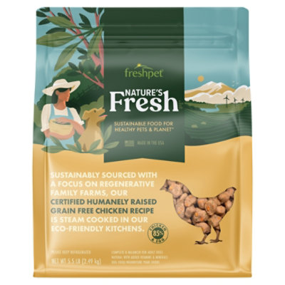 Freshpet Natures Grain Free Chicken Roasted Meals Bag Dog - 5.5 Lb - Image 1