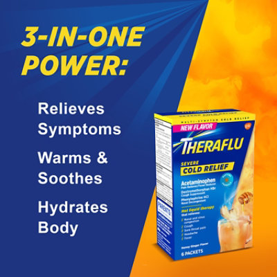 Theraflu Pow 650/10/20mg Hon Ginger 1x6 - 6 Count - Image 8