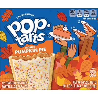 Pop-Tarts Toaster Pastries Frosted Pumpkin Pie Breakfast