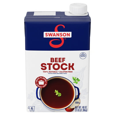 Swanson 100% Natural Beef Stock - 48 Oz - Image 1