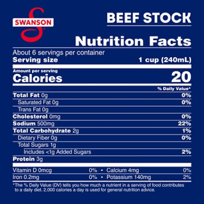 Swanson 100% Natural Beef Stock - 48 Oz - Image 3