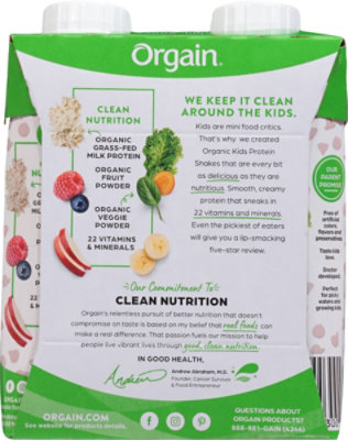 Orgain Kids Organic Nutritional Protein Shake Chocolate - 4 Count - Image 6