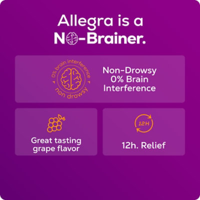 Allegra Childrens Grape Flavor 30mg 12 Hour Relief Oral Suspension Liquid - 4 Oz - Image 6