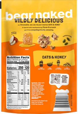 Bear Naked Oats and Honey Whole Grain Granola  - 11 Oz - Image 7