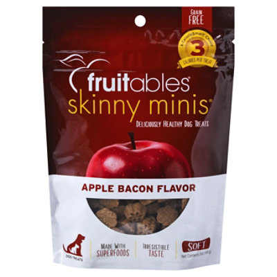 Fruitables Skinny Minis Apple Bacon Dog Treats - 5 Oz - Image 1