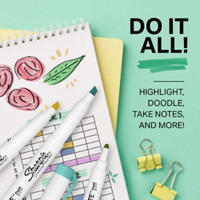 Sharpie S-Note Dual Tip Black - 6 Count - Image 2