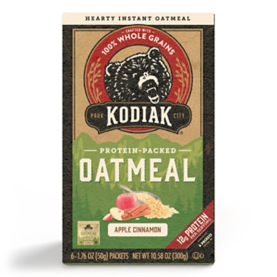 Kodiak Apple Cinnamon Instant Oatmeal Packets Box - 10.58 Oz - Image 3