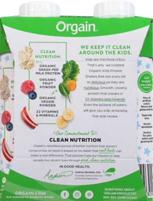 Orgain Kids Protein Organic Nutrition Shake-vanilla 4 Count - 8.25 Fl. Oz. - Image 6