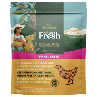 Freshpet Natures Small Breed Grain Free Chicken Roasted Meals - 1 Lb - Image 1