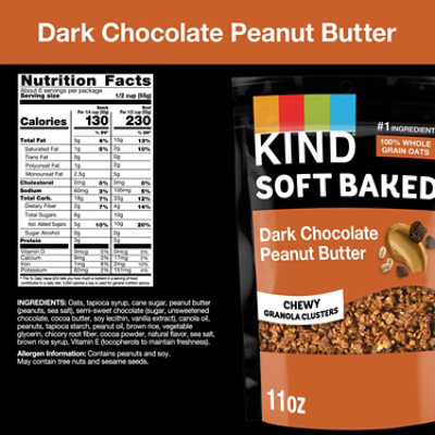 KIND Soft Baked Dark Chocolate Peanut Butter Granola - 11 Oz - Image 2
