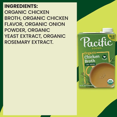 Pacific Foods Low Sodium Organic Free Range Chicken Broth - 48 Oz - Image 5