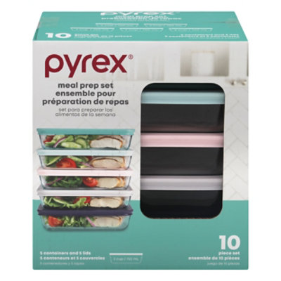 Pyrex 3 Cup Glass Meal Plan Set - 10 Count - Image 3