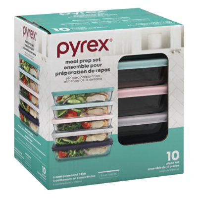 Pyrex 3 Cup Glass Meal Plan Set - 10 Count - Image 1