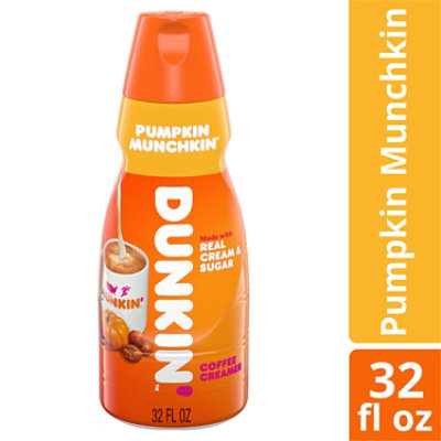Dunkin Pumpkin Munchkin Coffee Creamer - 32 Fl. Oz. - Image 1