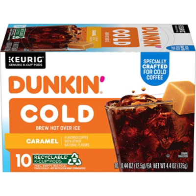 Dunkin' 4.4 Ounce Cold Caramel Kcup - 10 Count - Image 1