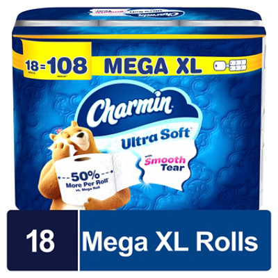 Charmin Soft 18 Super Mega - 18 Roll - Image 1