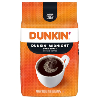 Dunkin' Midnight Roast And Ground Coffee - 16.5 Oz - Image 1